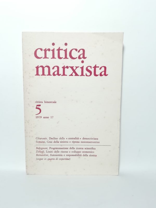 Critica marxista - N. 5 1979