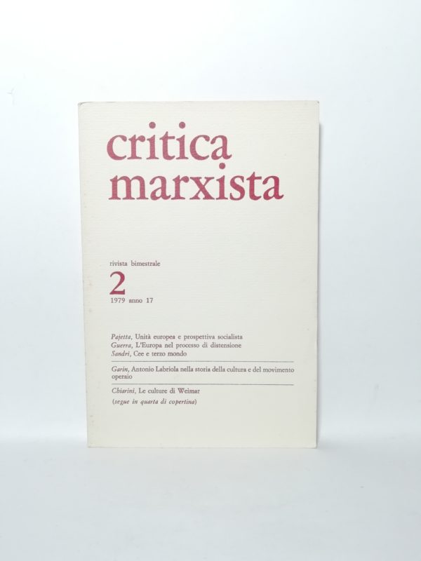 Critica marxista - N.2 1979