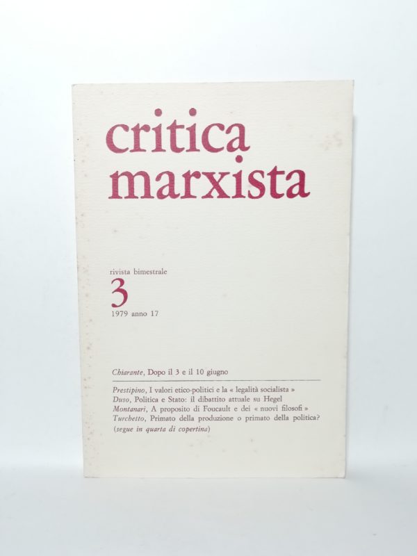 Critica marxista - N.3 1979