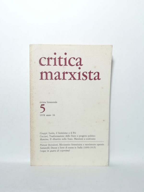 Critica marxista - N.5 1978