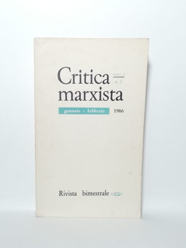 Critica marxista - N.1 gennaio-febbraio 1966