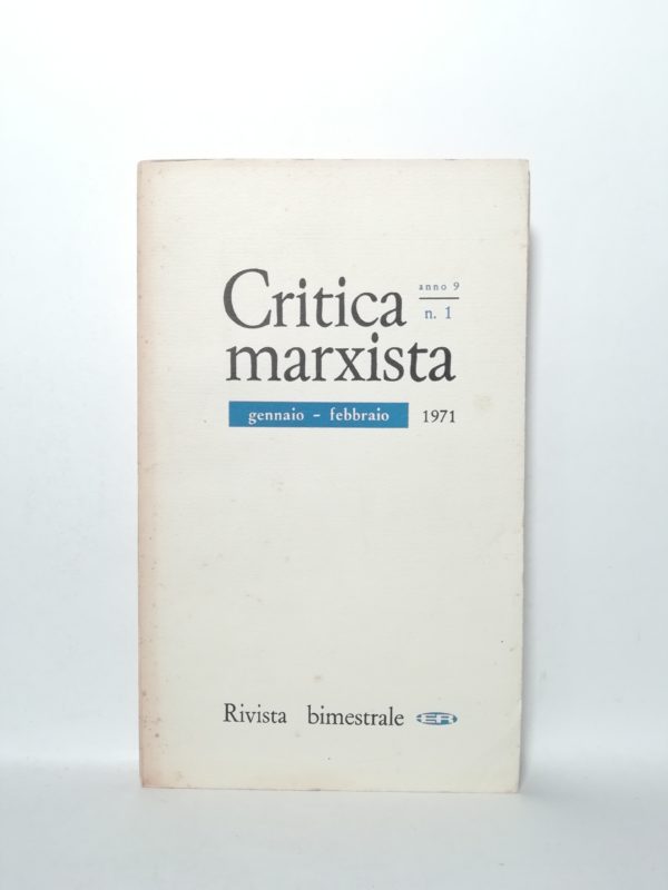 Critica marxista - N.1 gennaio-febbraio 1971