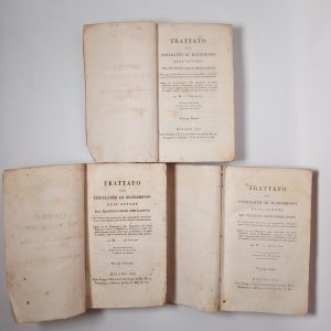 Robert-Joseph Pothier – Trattato del contratto di matrimonio (3 volumi) - Sonzogno 1813