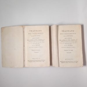 Robert-Joseph Pothier – Trattati dei testamenti (2 volumi) - Sonzogno 1811