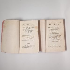 Robert-Joseph Pothier - Trattato del contratto di cambio (2 volumi) - Sonzogno 1810