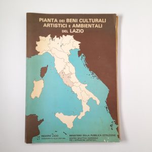 Pianta dei beni culturali artistici e ambientali del Lazio (esclusa Roma) - Regione Lazio 1980