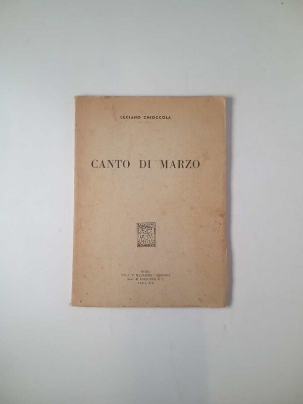 Luciano Chioccola - Canto di marzo - Maglione 1941