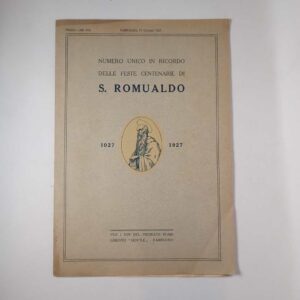 Numero unico in ricordo delle feste centenarie di S. Romualdo 1027-1927