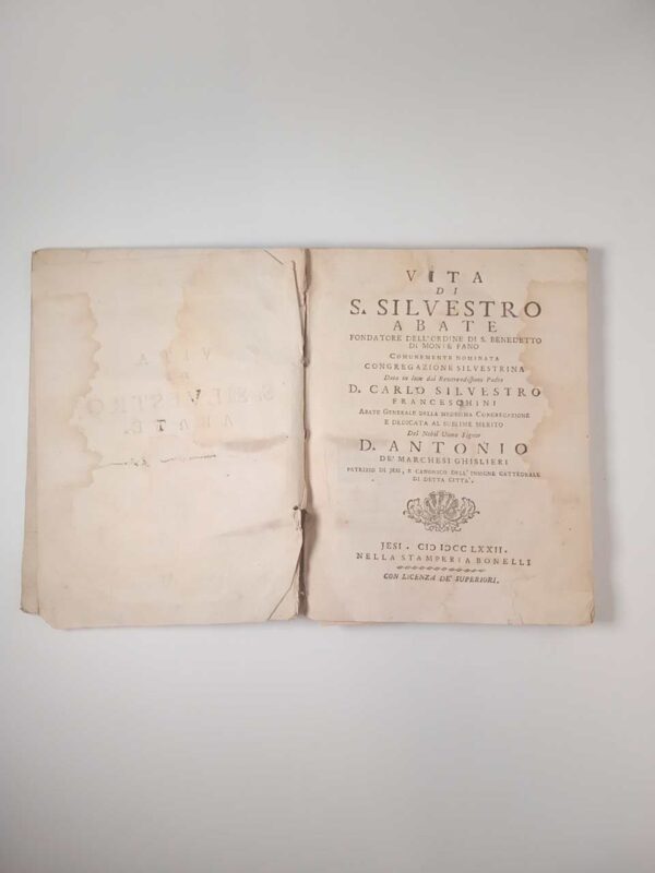 D. Carlo Silvestro Franceschini - Vita di S. Silvestro abate - Bonelli 1772