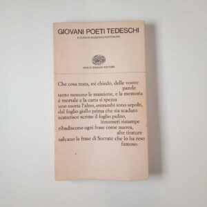 R. Fertonani (a cura di) - Giovani poeti tedeschi - Einaudi 1979
