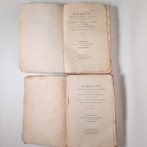 Ab. Marco Mastrofini - Ritratti poetici, storici, e critici de' personaggi più famosi nell'antico e nuovo testamento (Tomi I e II) - 1807