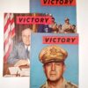 3 riviste Victory (Vol. 3 Num. 1 1944, Vol.2 Num. 6 1945, Vol. 2 Num. 2 1944)
