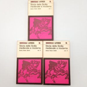 Denis Mack Smith - Storia della SIcilia medievale e moderna (3 volumi) - Laterza 1973