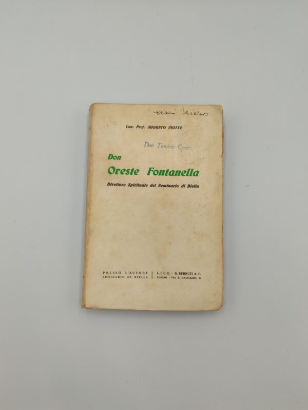 A. Viotto - Don Oreste Fontanella, direttore spirituale del Seminario di Biella - Berruti 1940