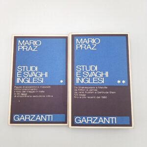 Mario Praz - Studi e svaghi inglesi (2 volumi) - Garzanti 1983